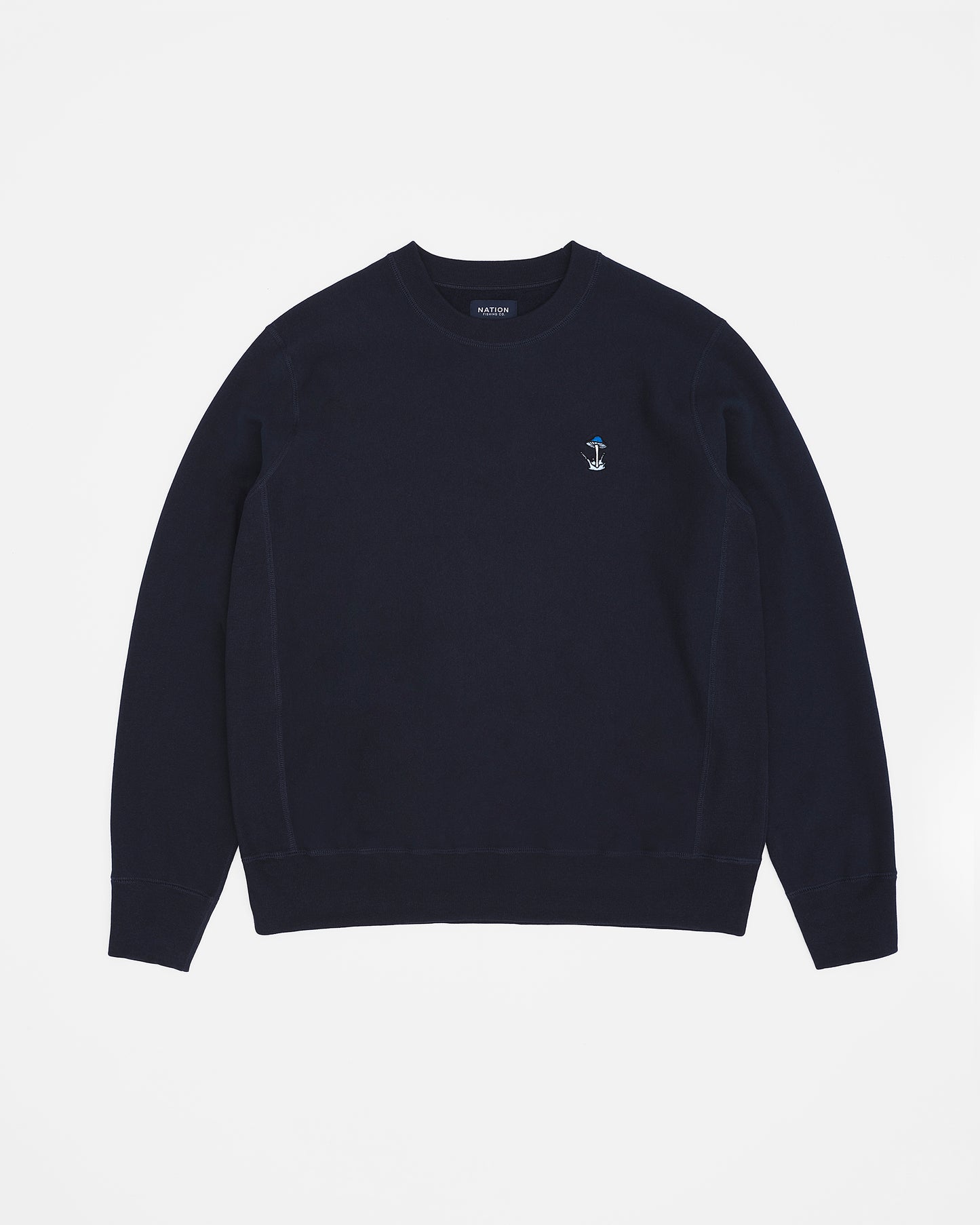 EMBROIDERED MUSHROOM CREWNECK