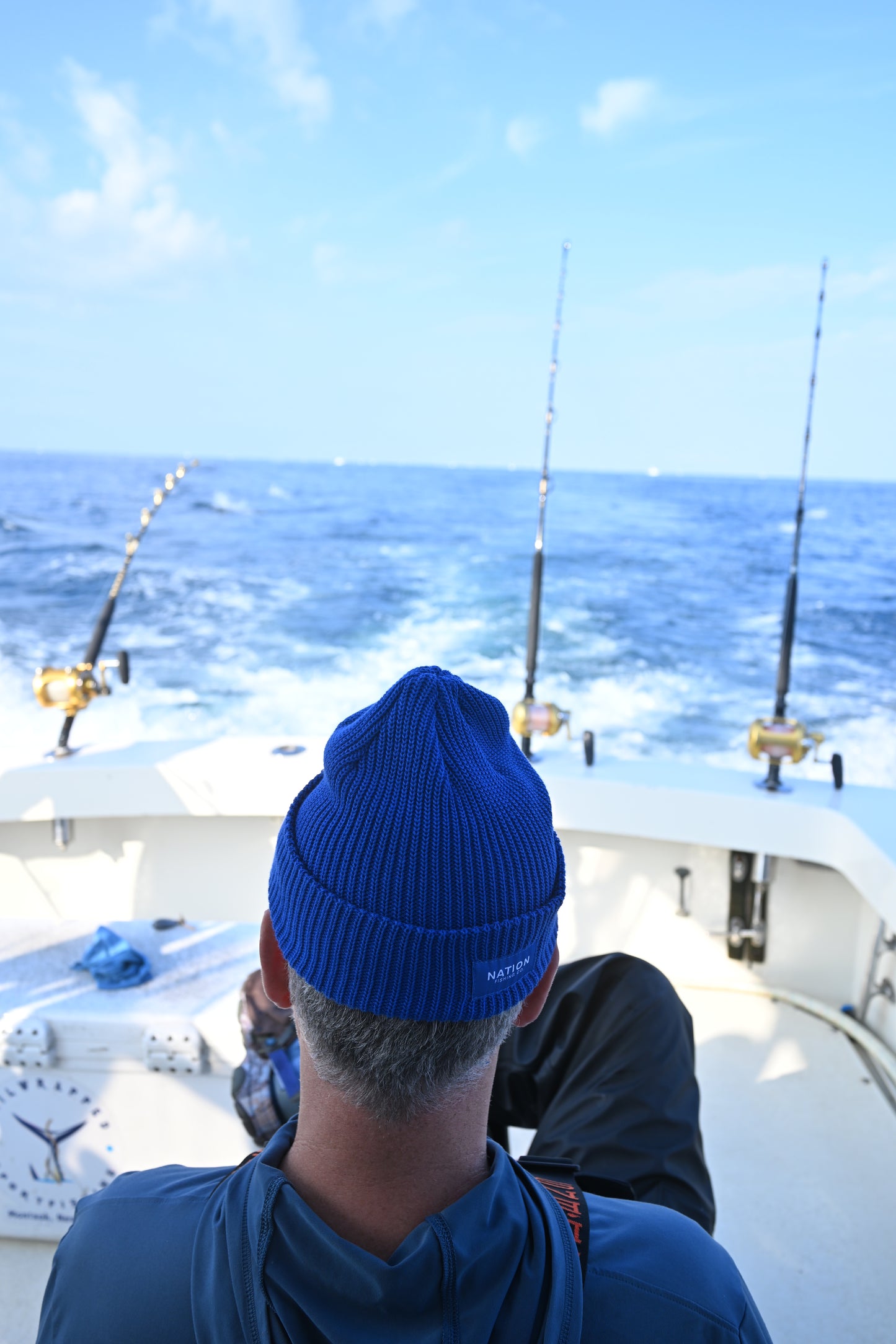 NATION FISHING BEANIE - ROYAL BLUE